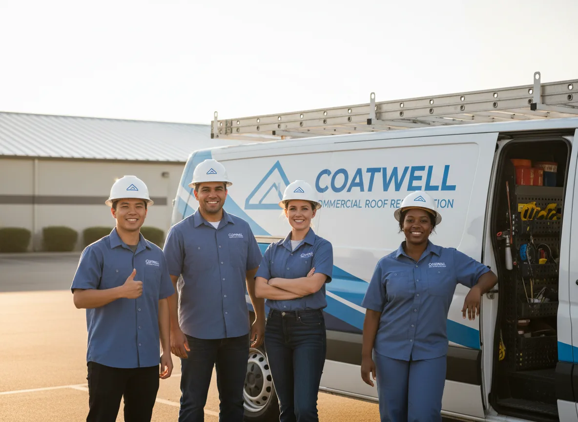 Commercial roof coating company in Reva, SD